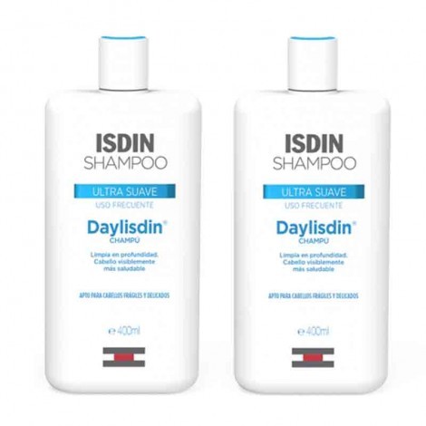 Isdin Daylisdin DUPLO Shampoo Ultra Suave, 2x400ml.