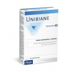 UNIBIANE Resveratrol Pileje, 30 cápsulas.