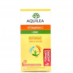 Aquilea Vitamina C + Zinco, 28 comprimidos efervescentes.
