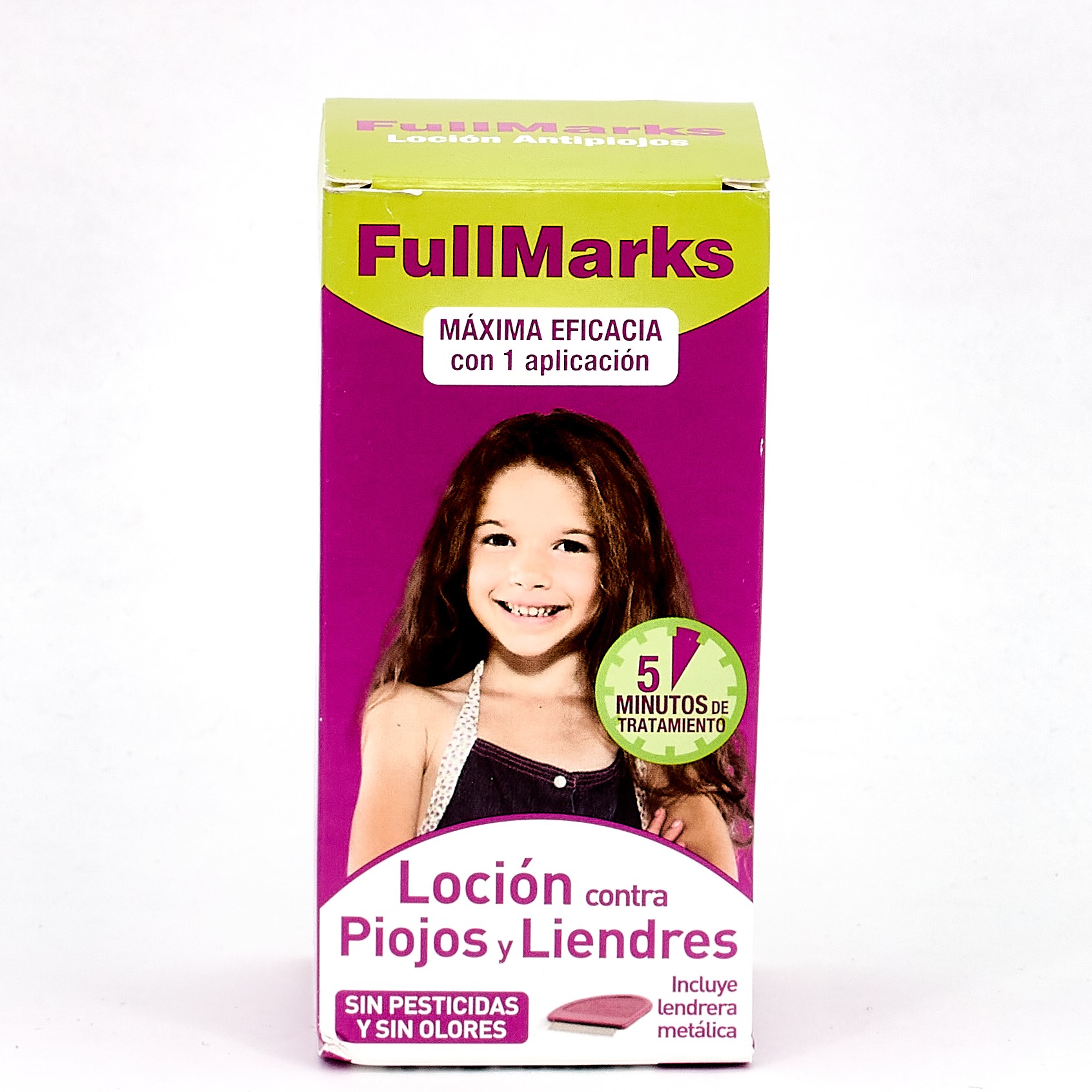 Loção anti-piolhos Fullmarks, 100ml.
