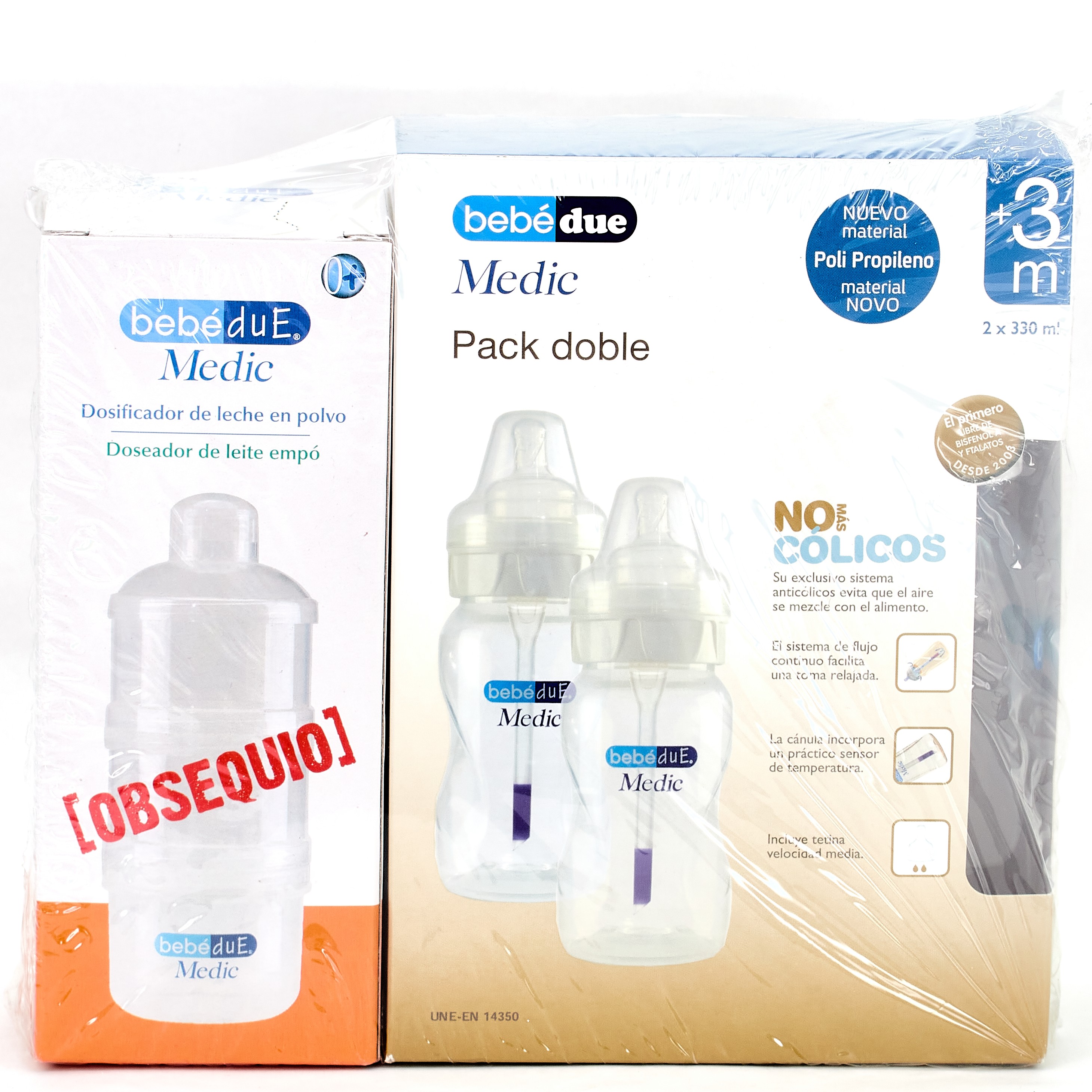 BebeDue Garrafa DUPLO, 2x330ml.