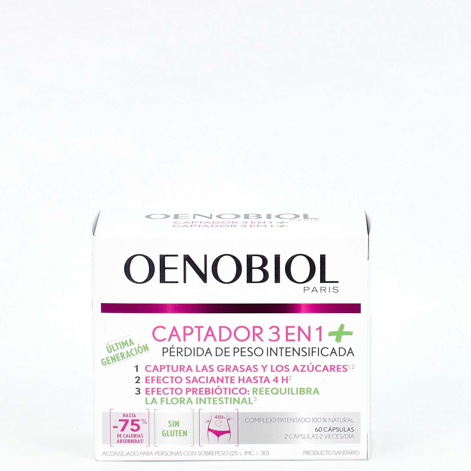 Oenobiol 3-em-1 Binder Plus, 60 Cápsulas