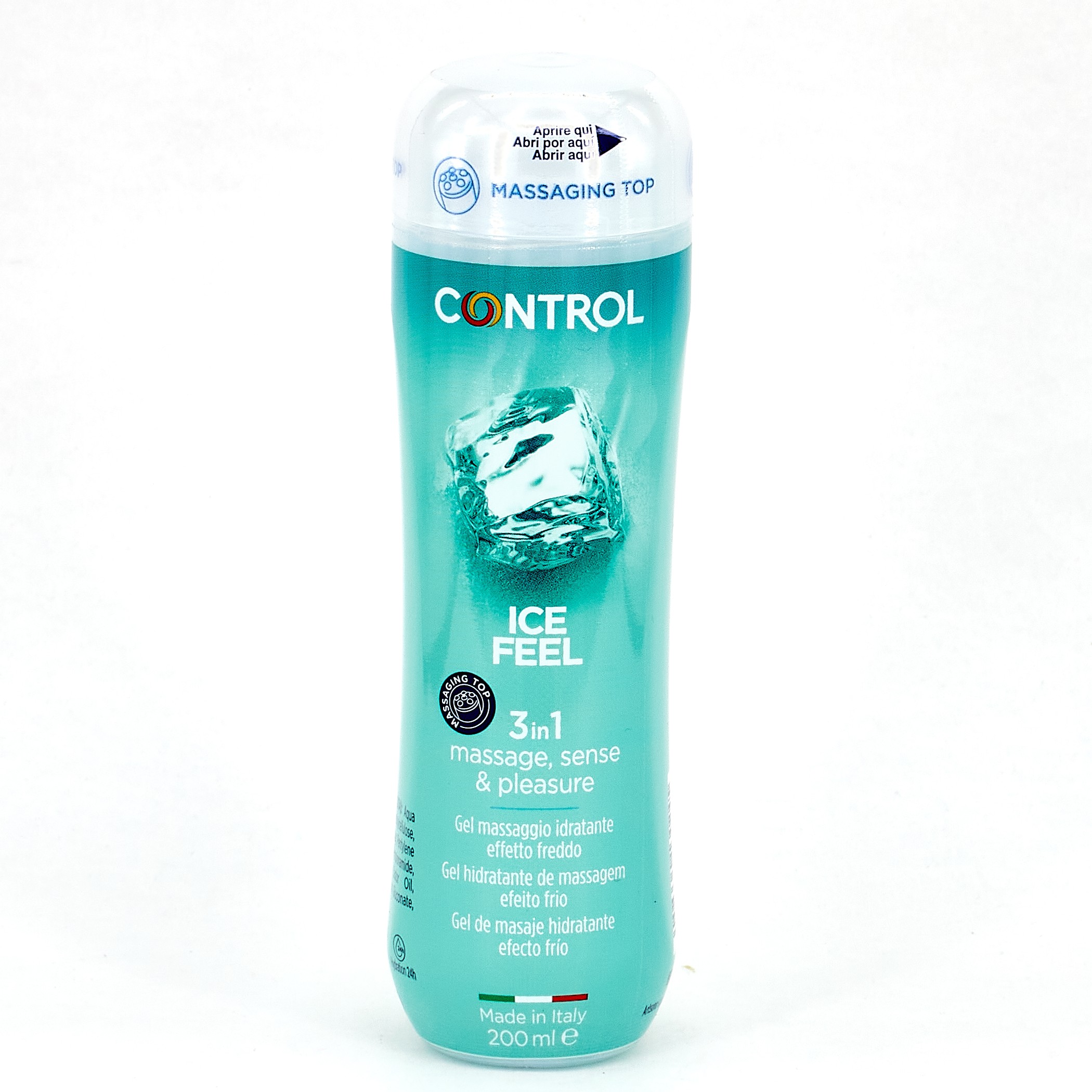 Control Ice Feel Gel de Massagem, 200 ml