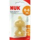 NUK Mamilo de látex L +6m, 2 unid.