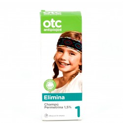 OTC Antipiojos Permetrina 1,5% Champú Antipiojos