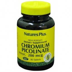 Natures Plus Picolinato por Cromo, 90 Comp.