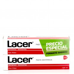 Creme Dental Lacer Duplo, 2x125ml