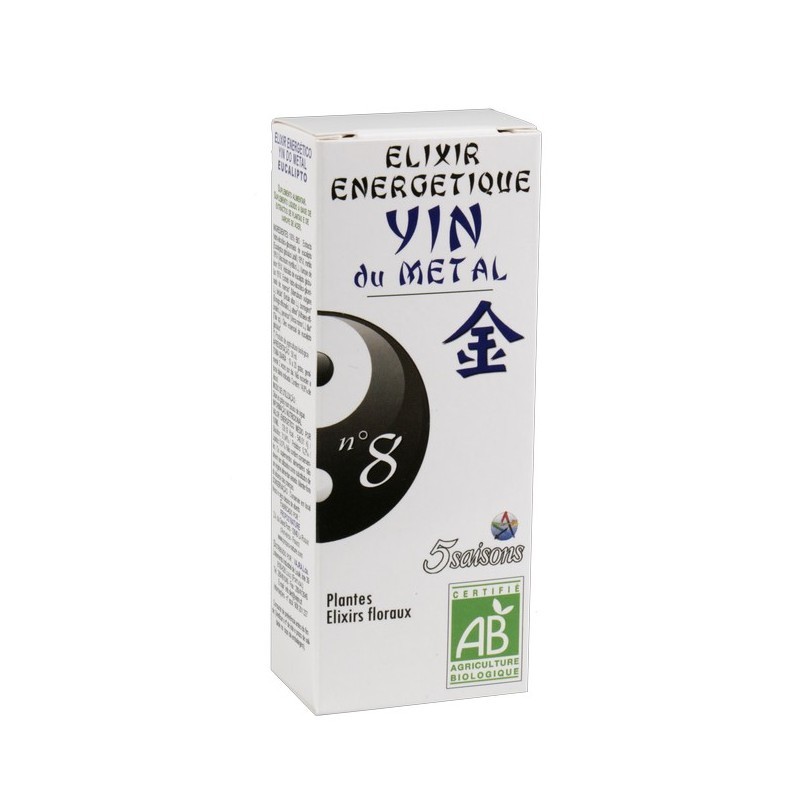 5 Estações Elixir Nº8 Yin del Metal, 50ml.