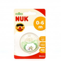 NUK T1 Vila Sésamo Chupeta de Silicone.