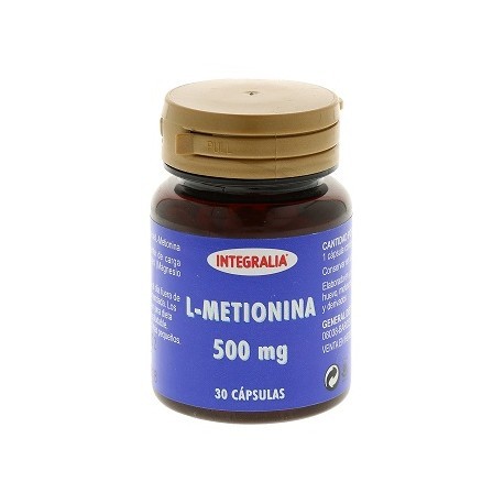 Integralia L-Metionina 500mg, 30 cápsulas.
