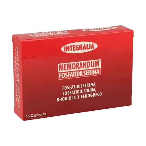 Integralia Memorandum Fosfatidilserina, 45 cápsulas.