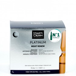 Martiderm Platinum Night Renew, 30 ampolas.