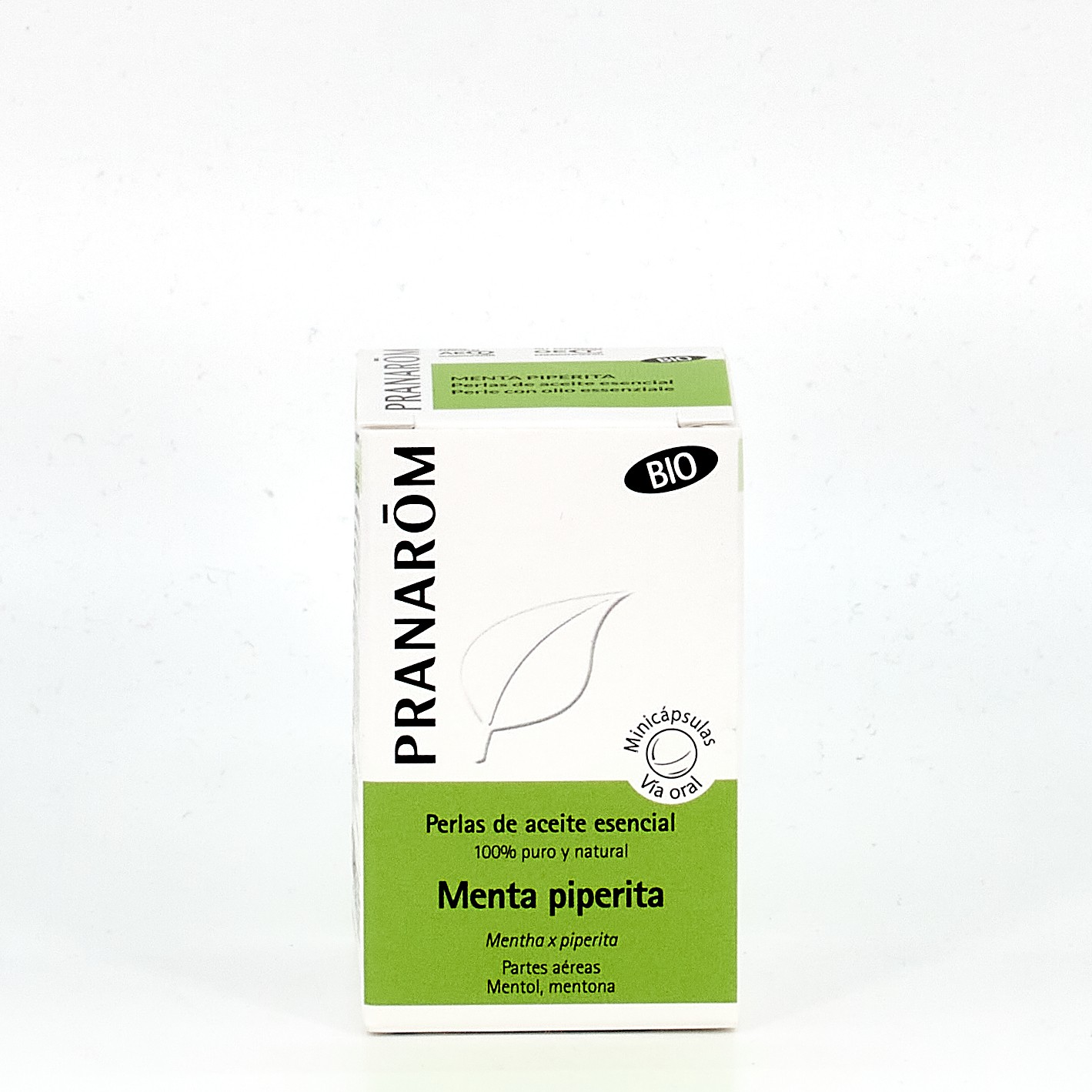 Pranarom Peppermint Partes Aéreas BIO, 60 Pérolas.