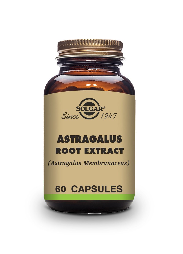 Solgar SPF Astragalus, 60 cápsulas vegetais.