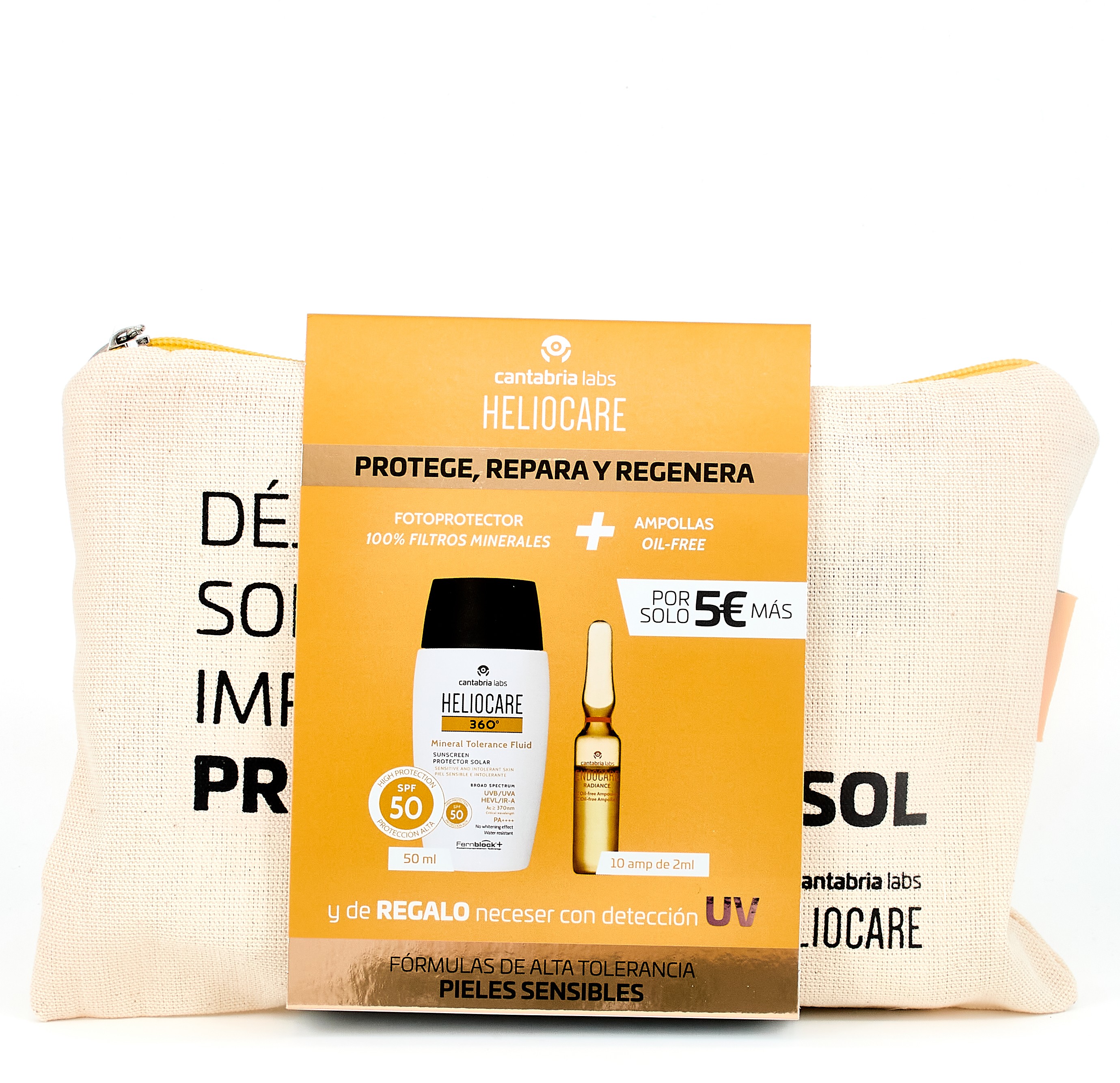 Heliocare 360 Mineral + Endocare C Oil Free 10 Ampolas