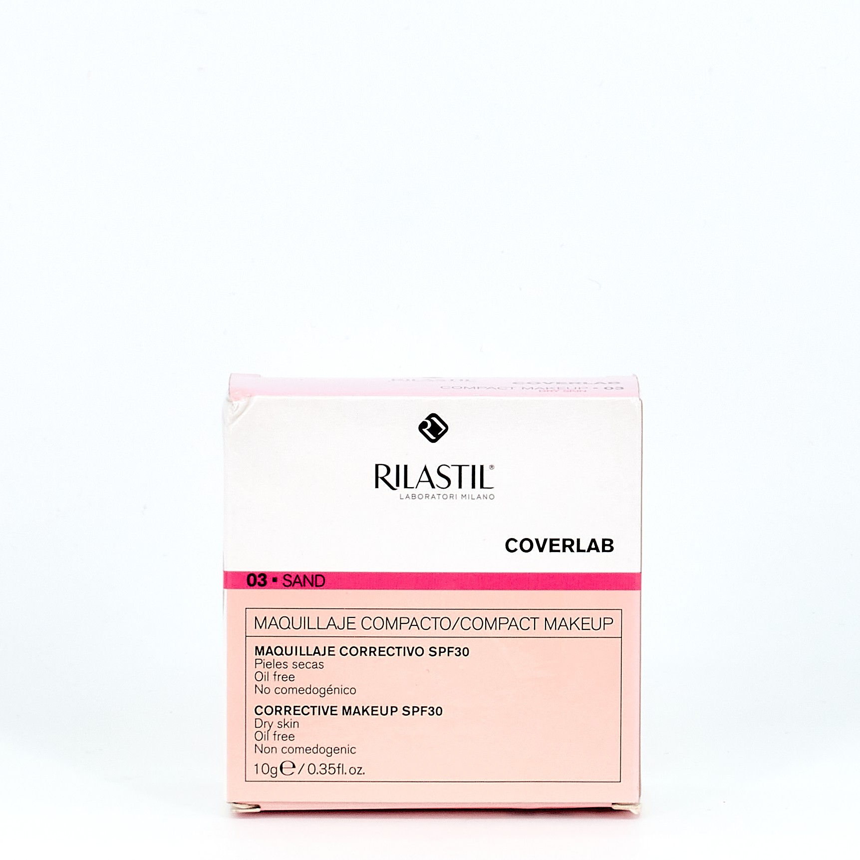 Rilastil Coverlab Maquiagem Compacta para Areia Seca, 10gr.
