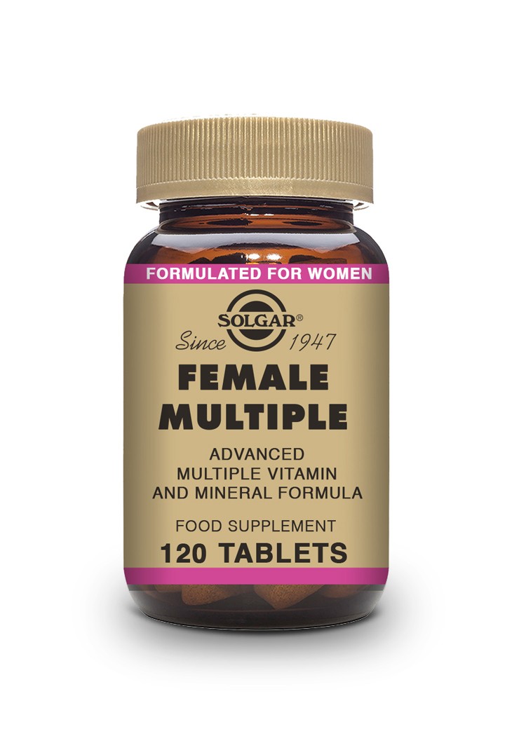 Solgar Female Multiple (Complexo Feminino), 120 comprimidos.