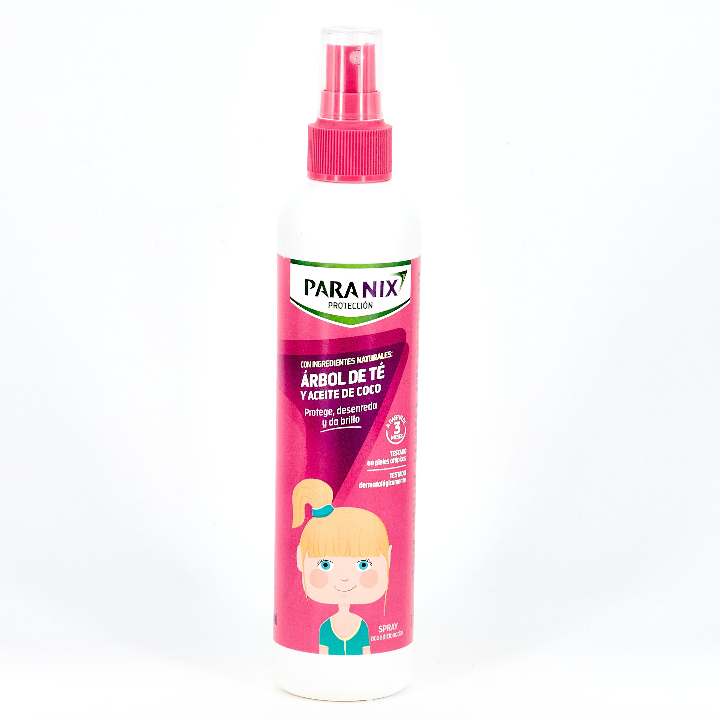 Paranix Tea Tree Spray Rosa, 250ml.