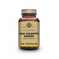 Solgar Sabal viu bagas de palmeto, 100 cápsulas vegetais