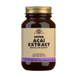 Solgar Super Açaí Brasil Berry Extrato, 50 pérolas.