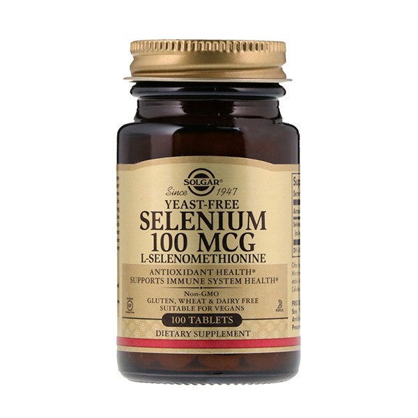 Solgar Selênio 100 mcg. 100 comprimidos.