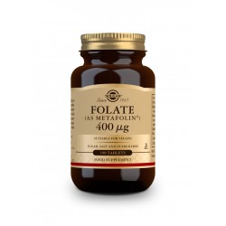 Solgar folato (como Metafolin) 400 mcg, 100 comprimidos. Solgar folato (como Metafolin) 400 mcg, 100 comprimidos.