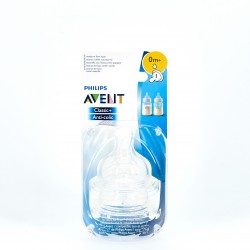 Philips Avent Anti-Colic Nipple Newborn Flow +0m, 2 unidades.