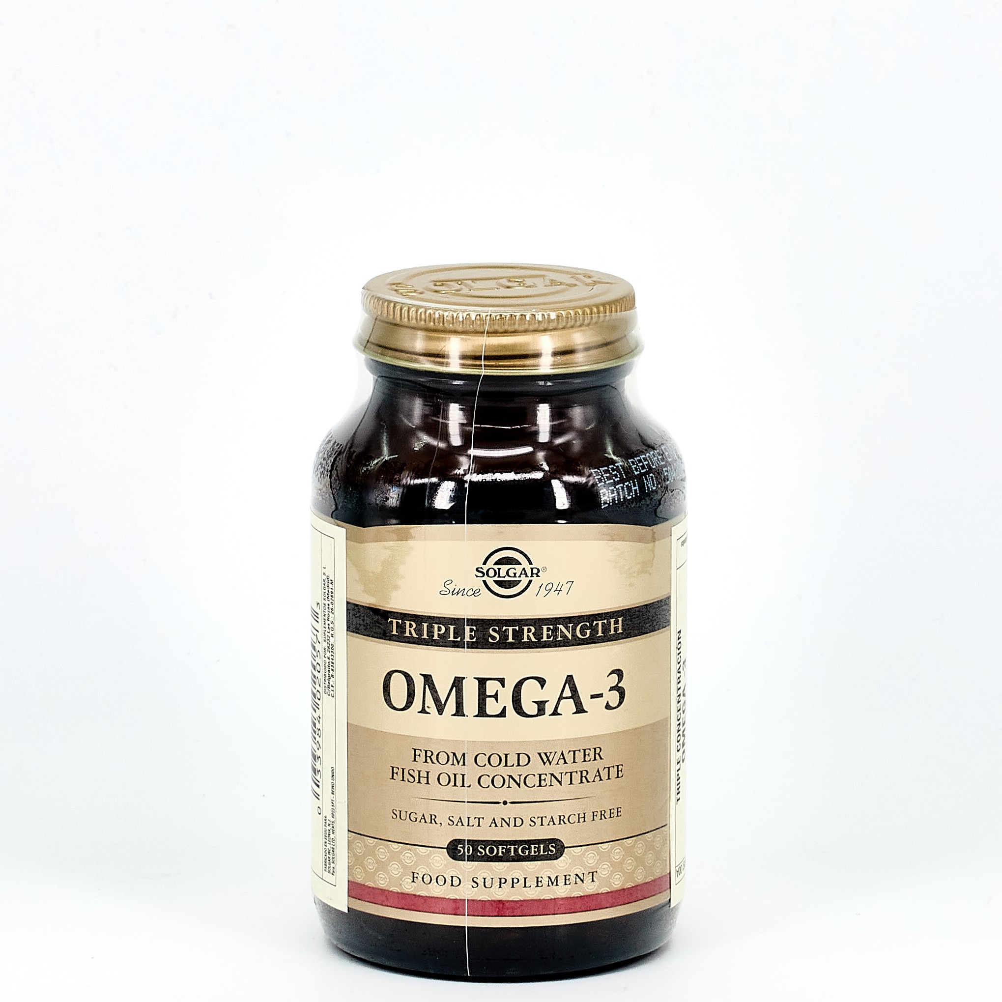 Solgar Omega 3 Tripla Força, 50 cápsulas.