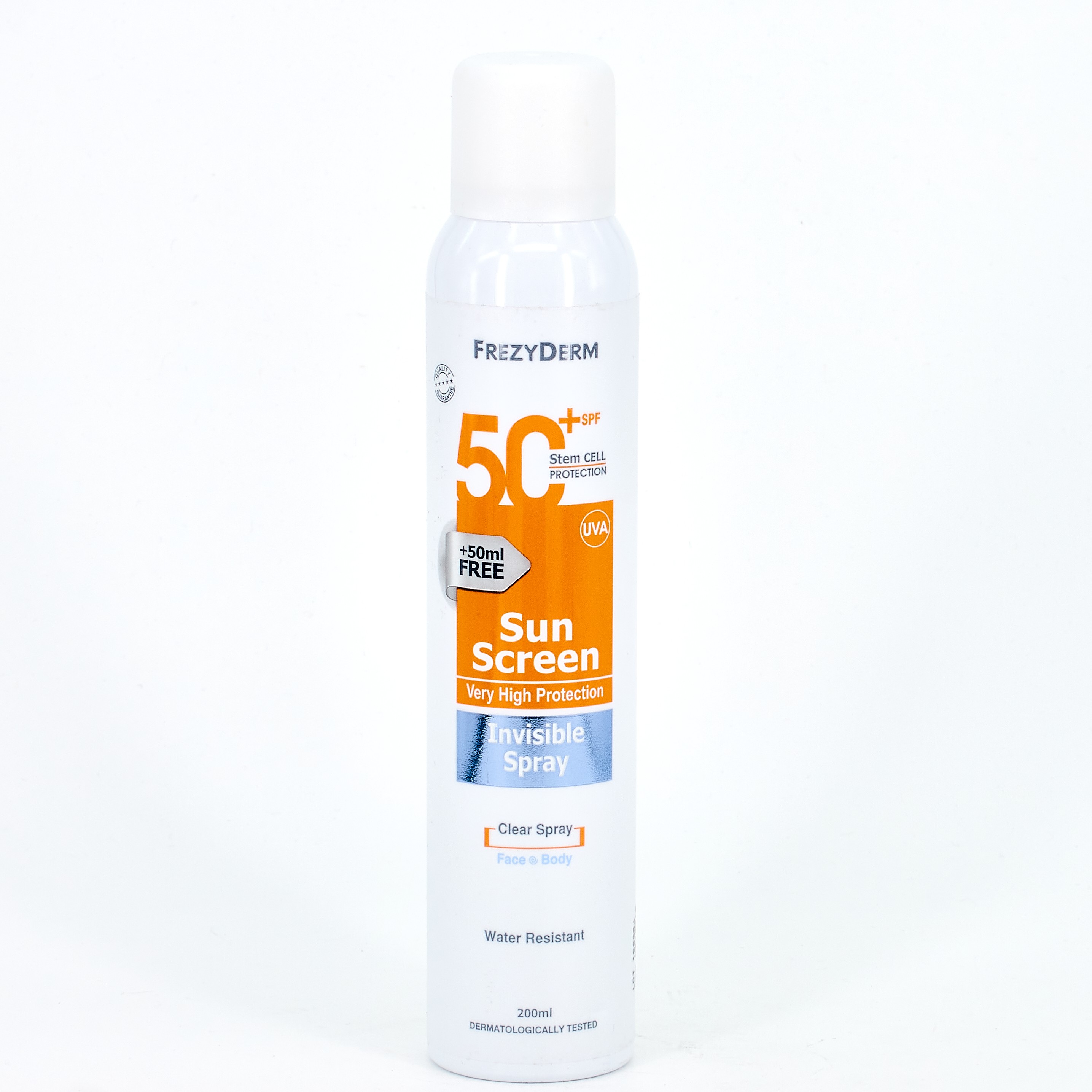 Frezyderm Protetor Solar Invisible spray FPS50+, 200ml.