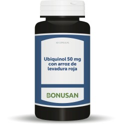 Ubiquinol Bonusan com arroz de levedura vermelha 50 mg, 60 cápsulas