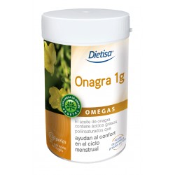 Dietisa Evening Primrose 1g Omegas, 120 Cápsulas