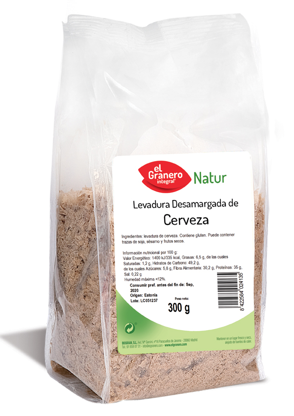 El Granero Integral Natur Fermento de cerveja, amargo, 300 g
