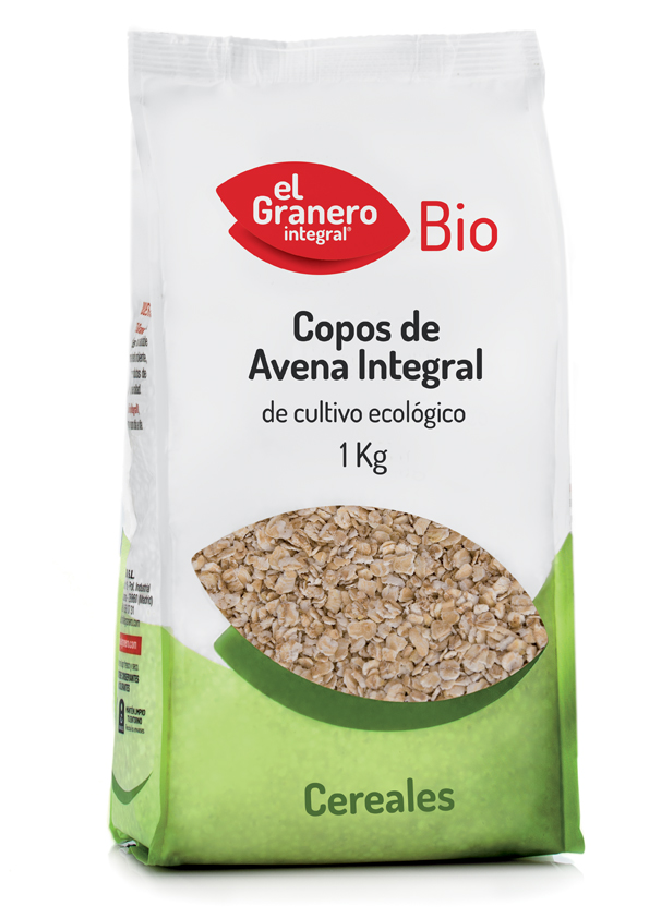 El Granero Integral BIO Flocos de aveia de grão inteiro, 1 kg