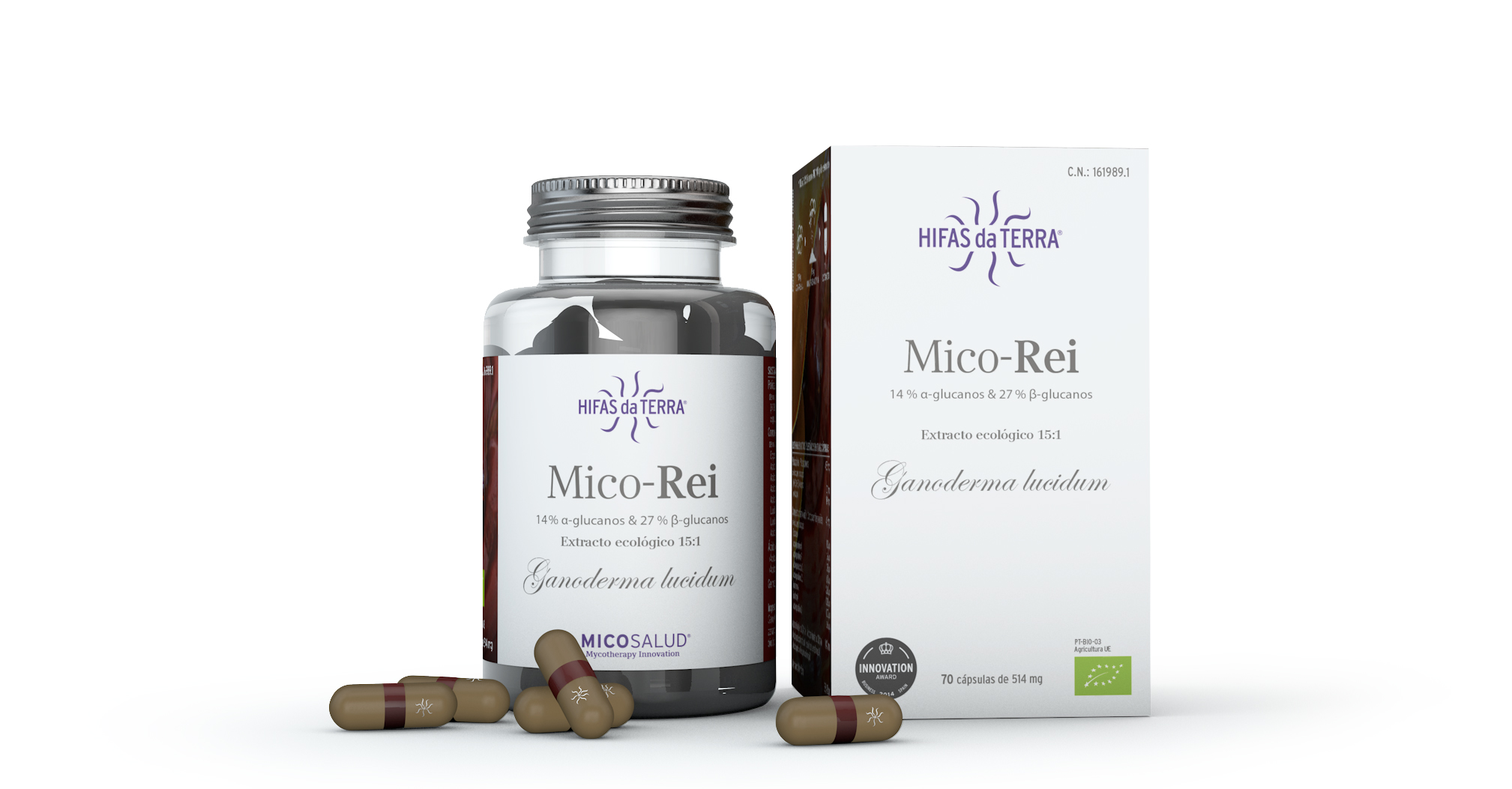 Hifas da Terra Mico-Rei, 70 cápsulas