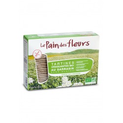 Le Pain des Fleurs Bolacha de trigo sarraceno sem glúten Torrada BIO, 300 g