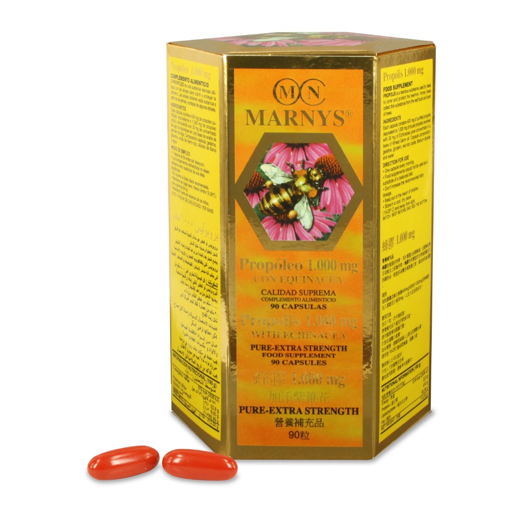 Própolis Marnys 1000mg com Echinacea, 90 Cápsulas