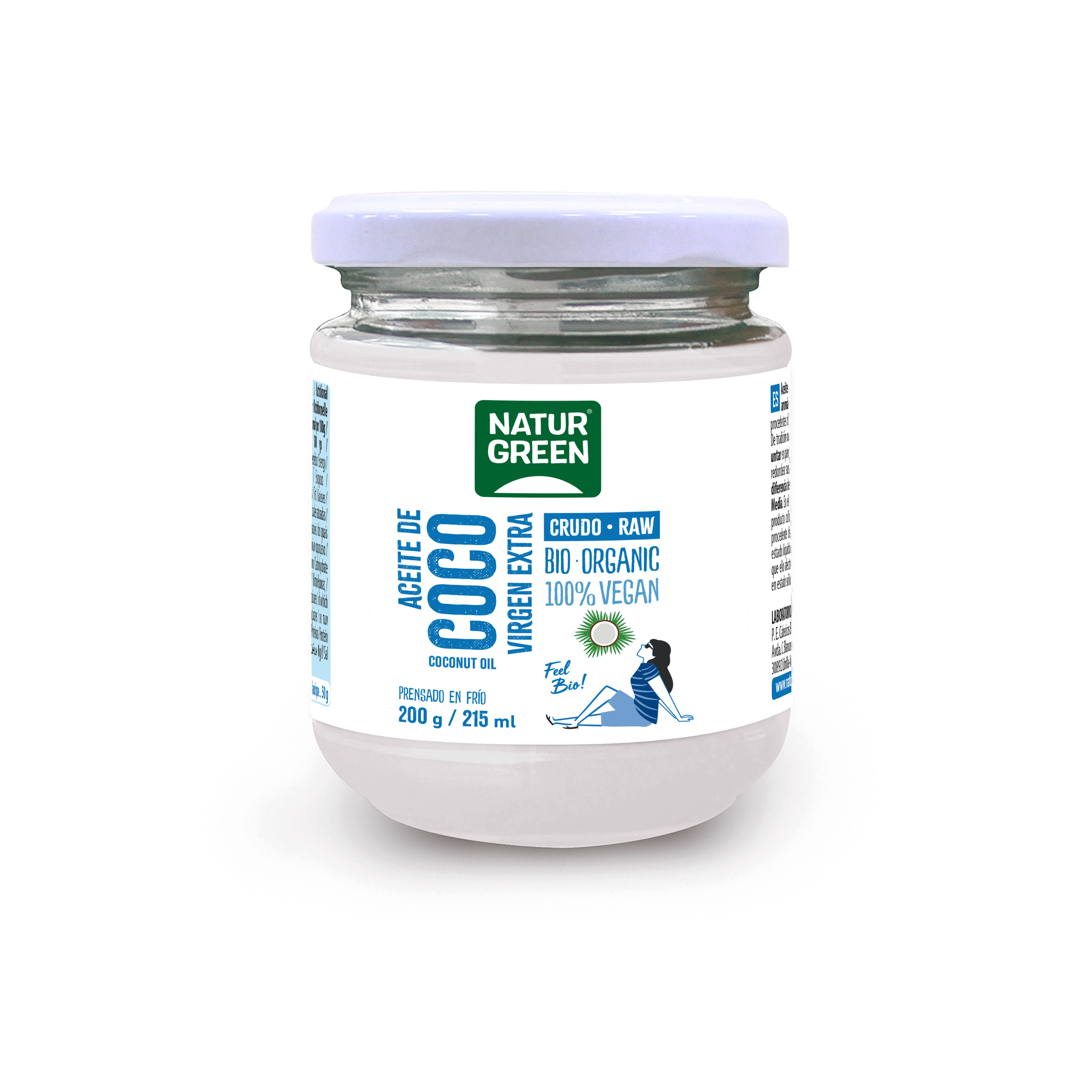 Óleo de Coco Virgem NaturGreen, 200 g