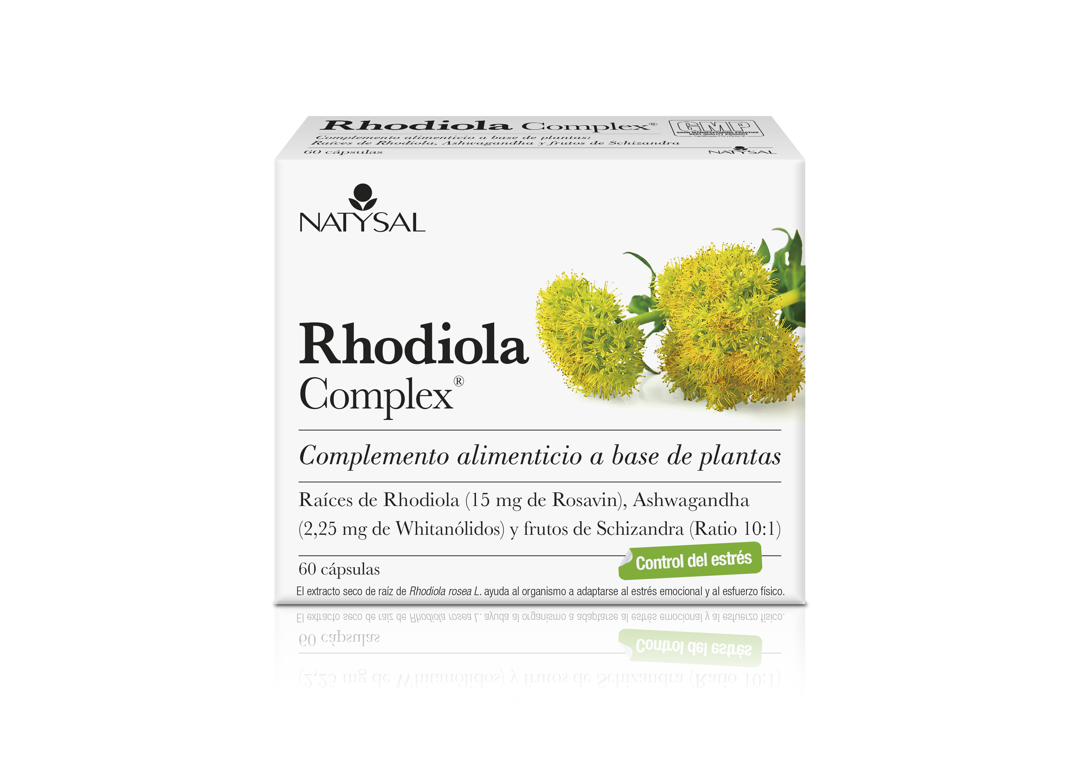 Complexo Natysal Rhodiola, 60 cápsulas.