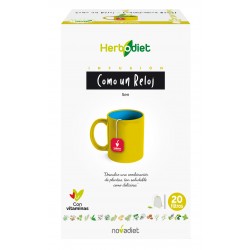 Infusão de Novadiet Herbodiet como um relógio, 20 filtros