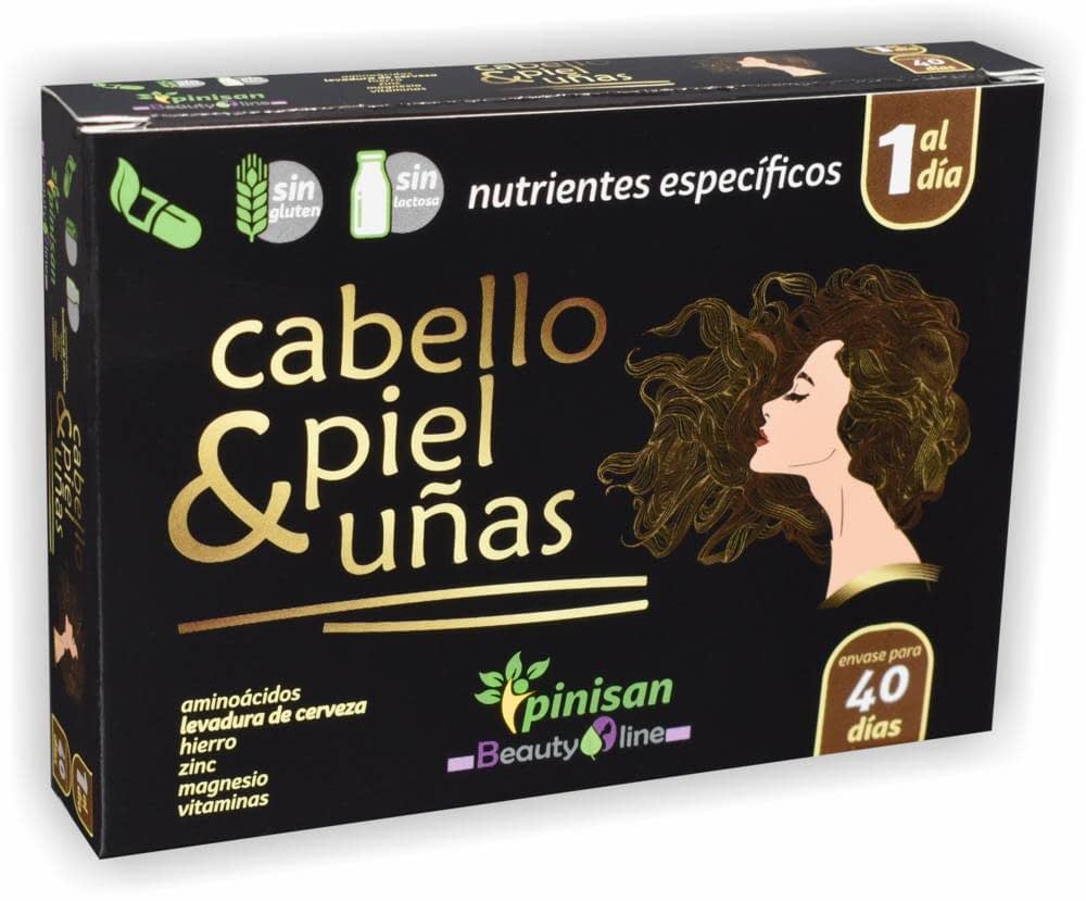 Pinisan Hair Skin & Unhas, 40 Cápsulas