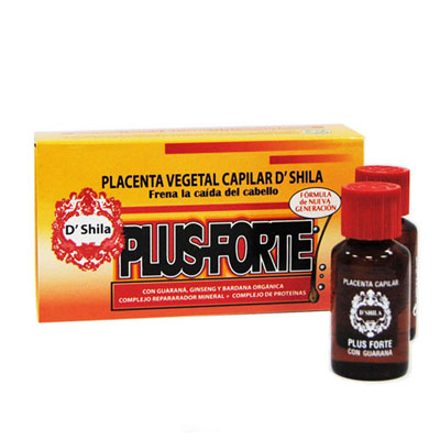 D'Shila Placenta Vegetal Plus Forte Shock, 4 ampollas