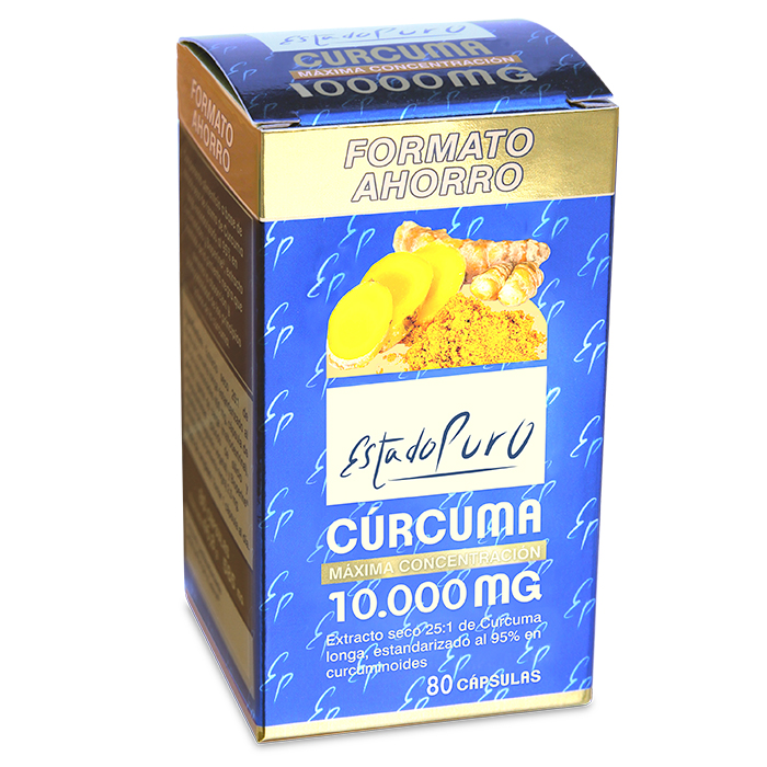 Pure State Cúrcuma 10.000mg Savings Format, 80 cápsulas