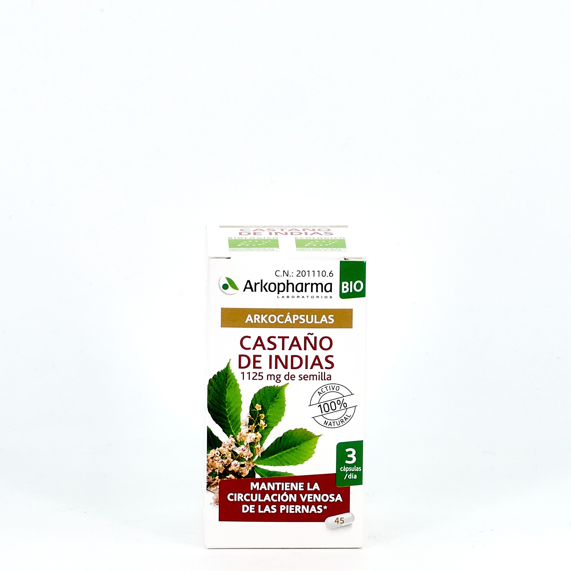 Arkocapsules Castanha Orgânica da Cavalo, 45 cápsulas.
