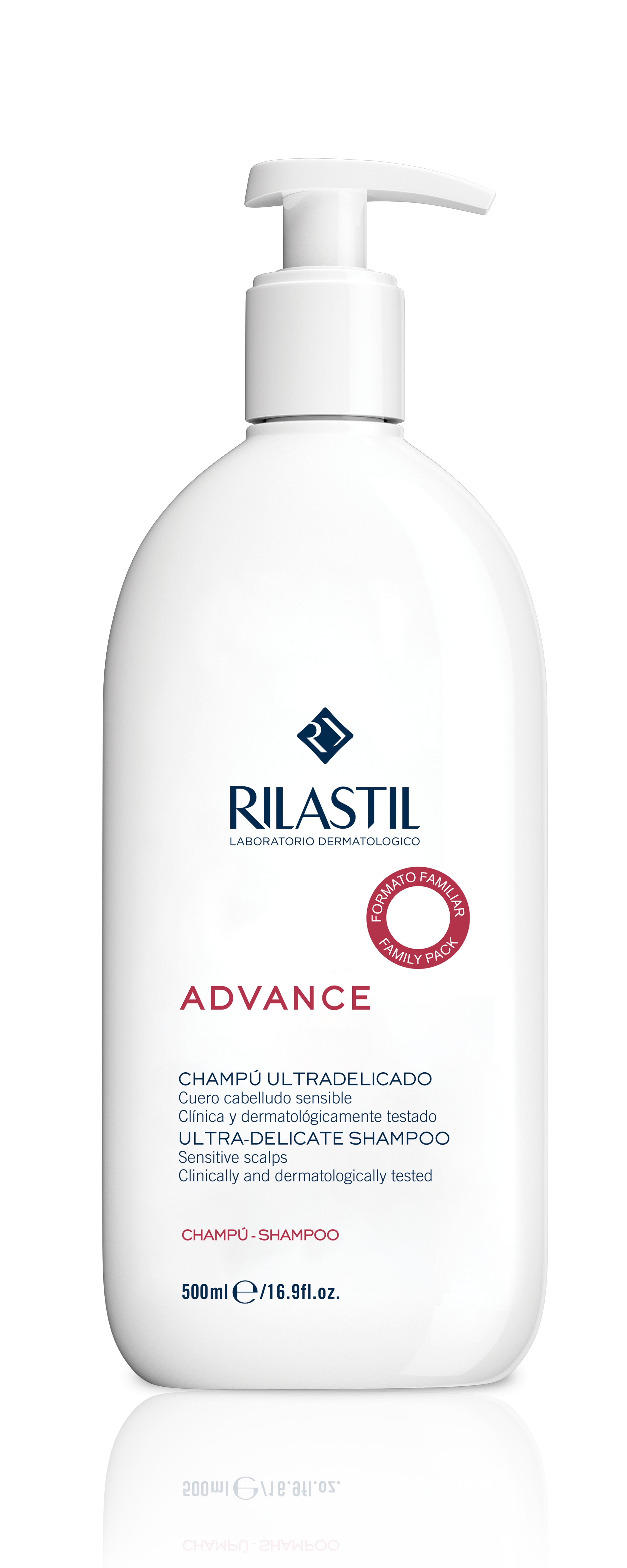 Rilastil Advance Shampoo Ultra-Delicado, 500 ml.
