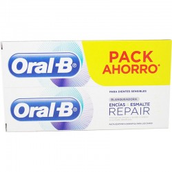 Oral B Duplo Clareador de Goma e Pasta Polonesa, 2x100ml.