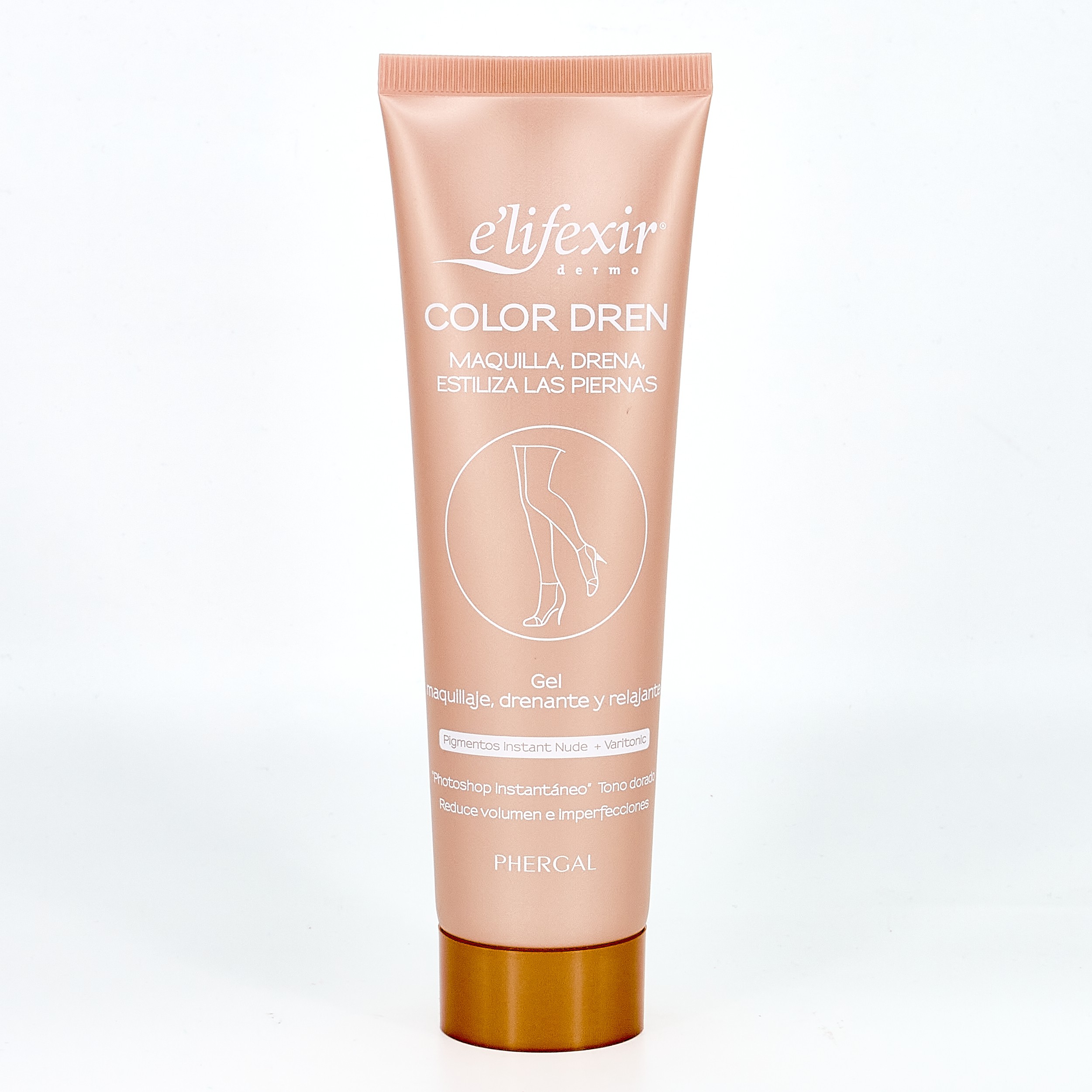 Elifexir Color Drain Gel Drenante & Maquiagem Relaxante para Pernas, 150 ml