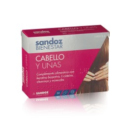 Sandoz Hair & Nail Wellness, 30 Cápsulas Sandoz Hair & Nail Wellness, 30 Cápsulas