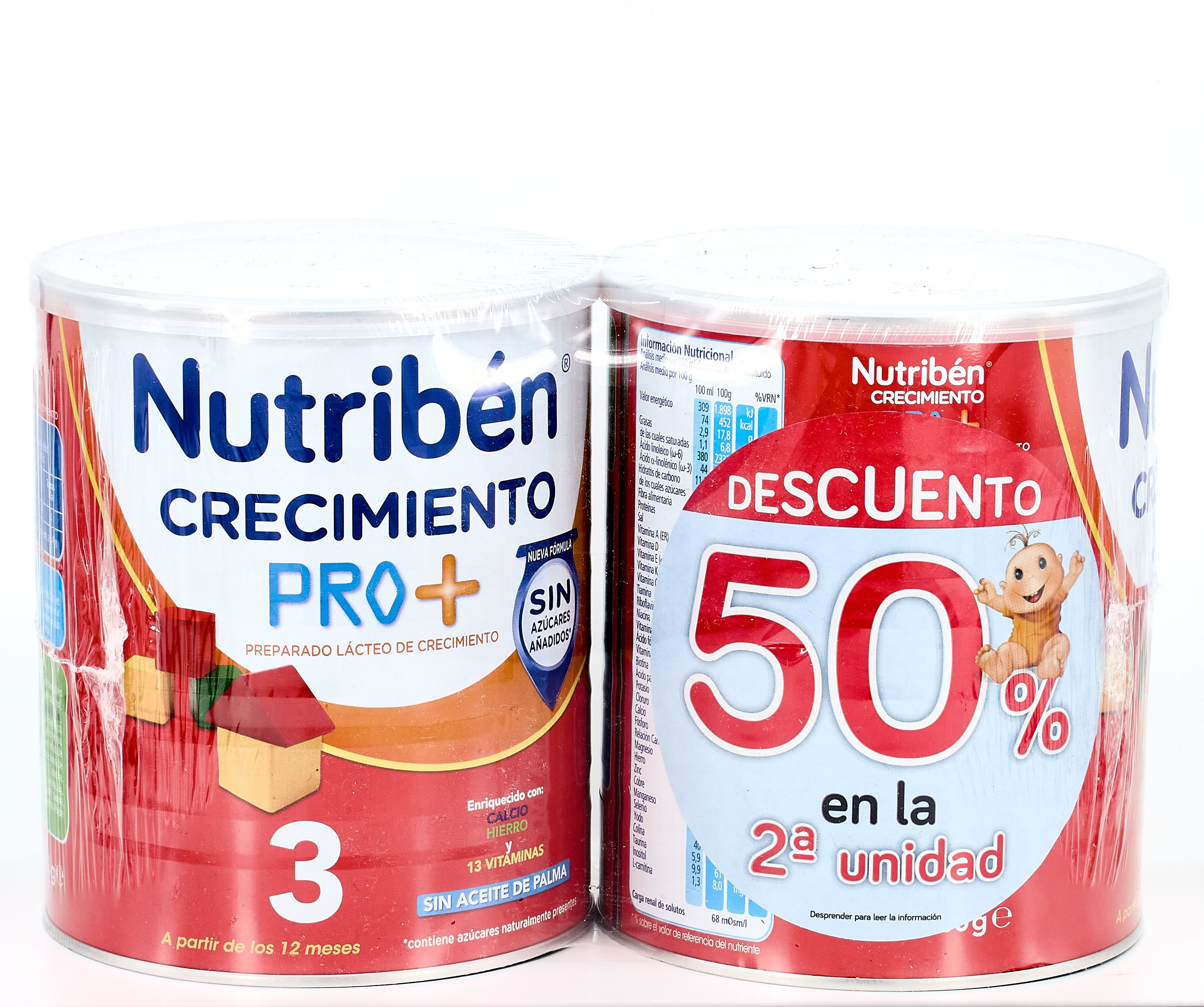 Nutriben Growth PRO + 3 Duplo, 3 2X800 g