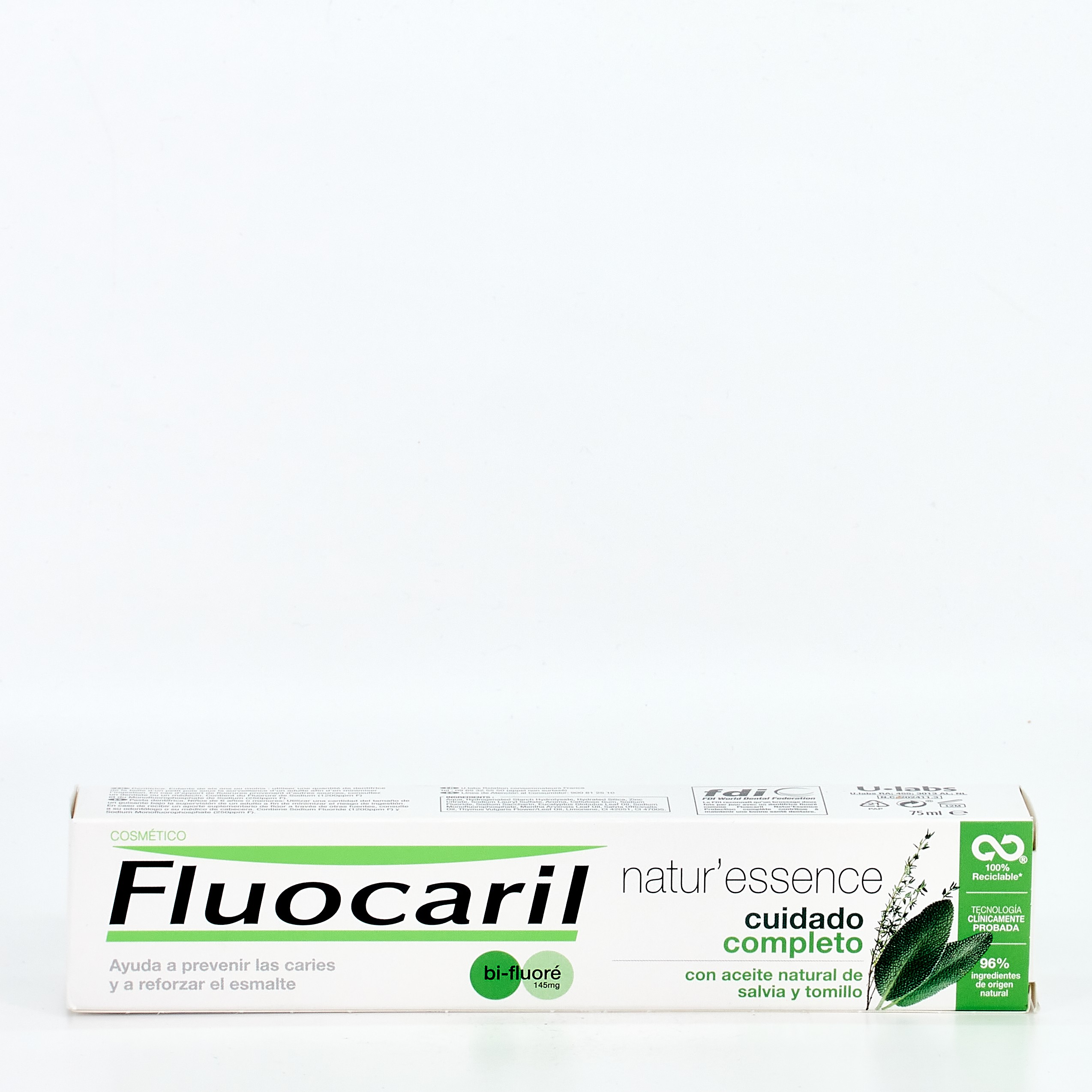 Unidade de Cuidados Completos Fluocaril Natur'essence, 75 ml