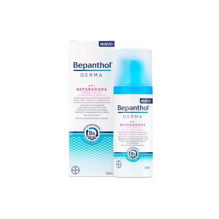 Bepanthol Derma Reparador Creme Facial Hidratante Diário, 50 ml